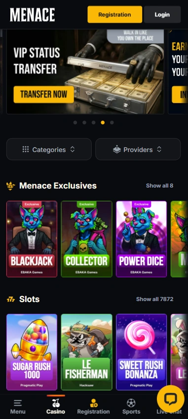 cryptocasino menace king