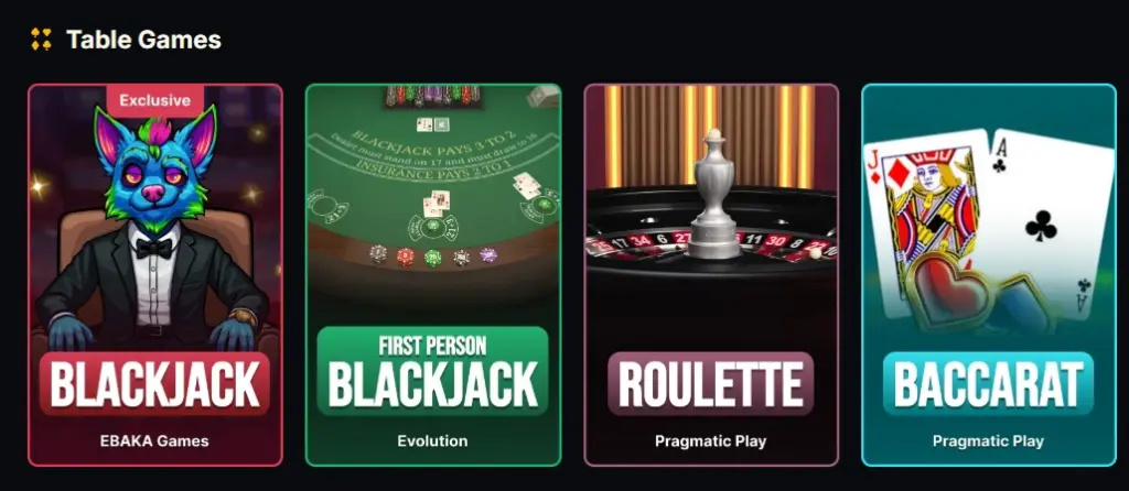 menace table games